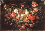 Jan Davidsz. de Heem A Festoon of Flowers and Fruit oil